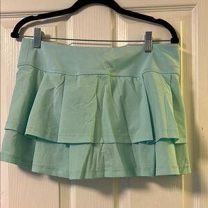 Adidas Mint Green Tiered TennisSkirt